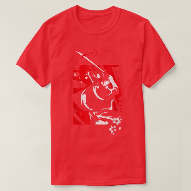The Ghost Samurai Warrior Anime Manga Bushido (2) T-Shirt (Design Front)
