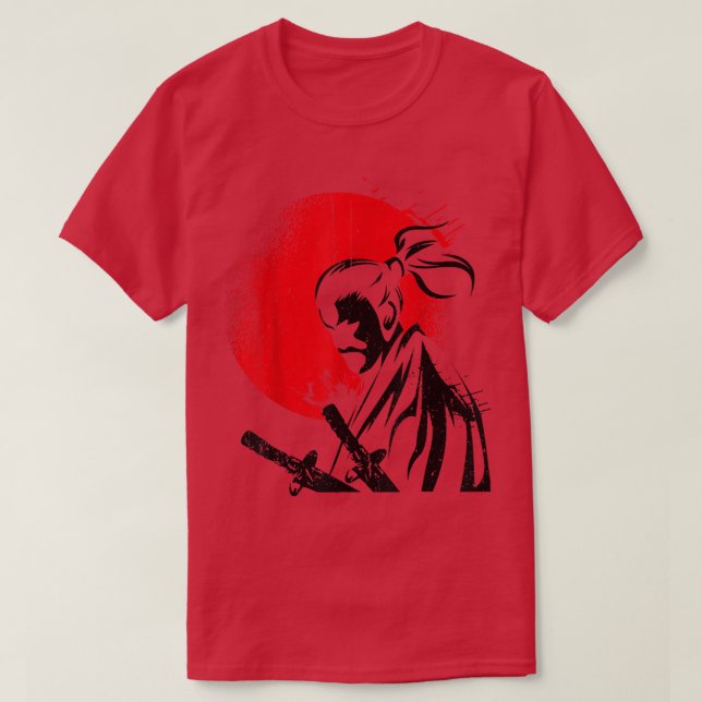 The Ghost Samurai Warrior Anime Manga Bushido (4) T-Shirt (Design Front)