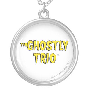 The Ghostly Trio Logo Silver Plated Necklace