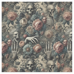 The Ghoul’s Gambit – Gothic Victorian Classic Tile Fabric