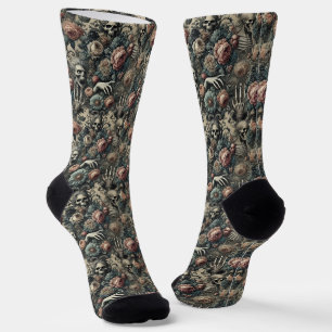 The Ghoul’s Gambit – Gothic Victorian Tapestry Socks
