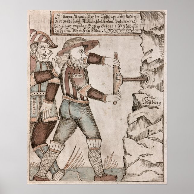 The giant Baugi, persuaded by Odin Poster (Front)