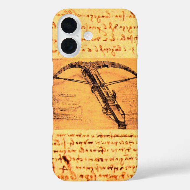 THE GIANT CROSSBOW Leonardo da Vinci Drawing Case-Mate iPhone Case (Back)