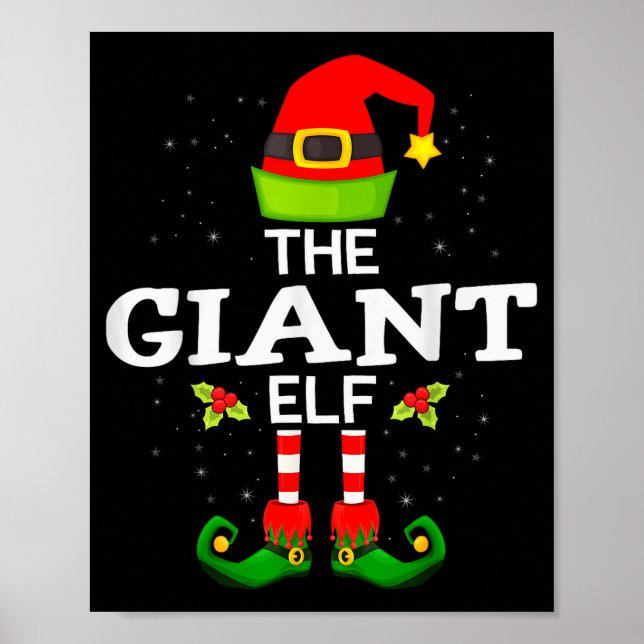 The Giant Elf Christmas Family Matching Pajama  Poster (Front)