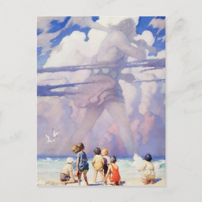 “The Giant” Fairy Art by NC Wyeth Postcard (Front)