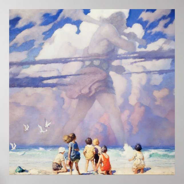 “The Giant” Fairy Art by NC Wyeth Poster (Front)