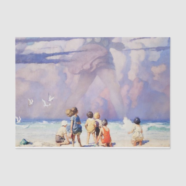 “The Giant” Fairy Art by NC Wyeth Tissue Paper (Front)