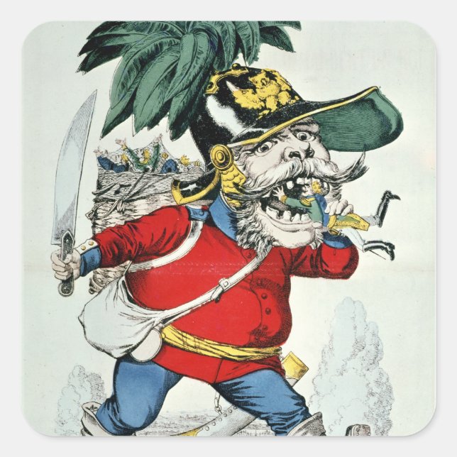 The Giant German Ogre Square Sticker (Front)