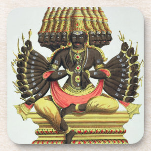 The Giant Ravana (colour litho) Coaster