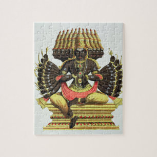 The Giant Ravana (colour litho) Jigsaw Puzzle