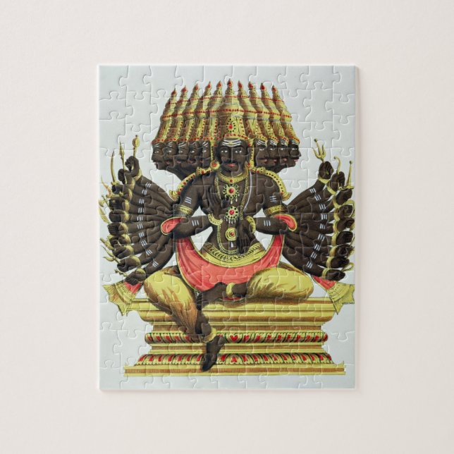 The Giant Ravana (colour litho) Jigsaw Puzzle (Vertical)