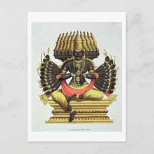 The Giant Ravana (colour litho) Postcard
