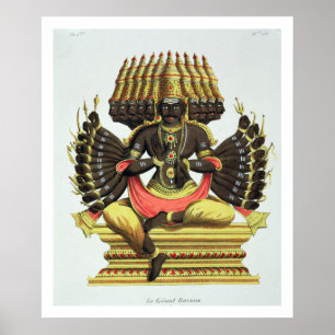 The Giant Ravana (colour litho) Poster