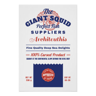 The Giant Squid Fishery Innsmouth Poster