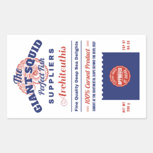 The Giant Squid Fishery Innsmouth Rectangular Sticker