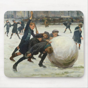 The Giantest Snowball, 1903 Mouse Mat