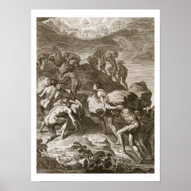 The Giants Attempt to Scale Heaven by Piling Mount Poster (Front)