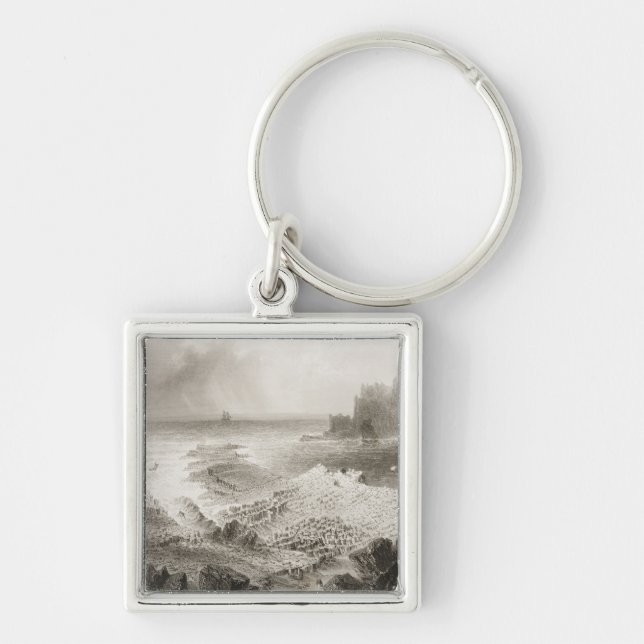 The Giant's Causeway from above Key Ring (Front)