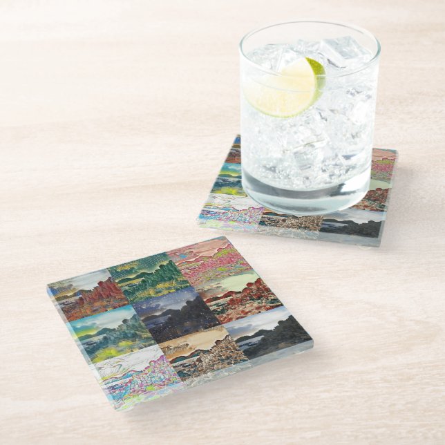 The Giant's Causeway...Northern Ireland Glass Coaster (Angled)