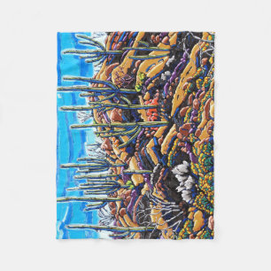 The Giants of the Desert Fleece Blanket