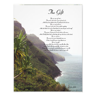 The Gift - A Love Poem, by Heather Bodle Photo Print