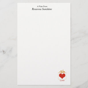 The Gift of Love Stationery