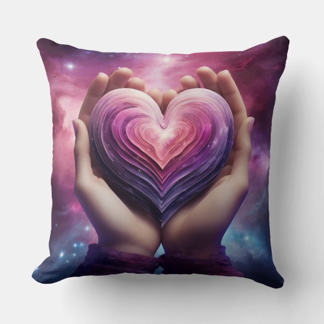 The Gift of Love Throw Pillow (Front)