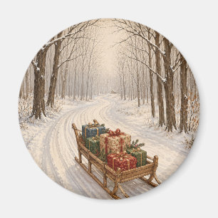 The Gift of the Winter Wood Magnet