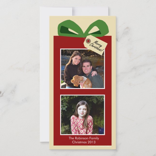 The Gift of Us Christmas Photo Cards (Front)