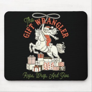 The Gift Wrangler Rope, Wrap, And Give Funny Chris Mouse Mat