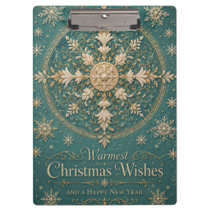 The Gilded Frost Mandala Clipboard