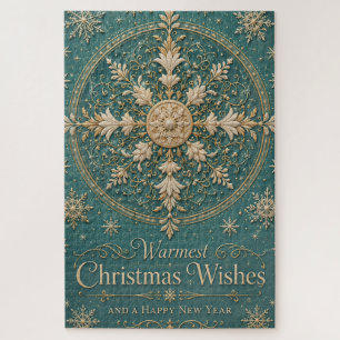 The Gilded Frost Mandala Jigsaw Puzzle