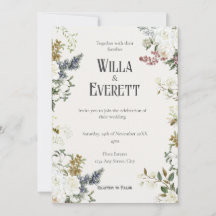 The Gilded Garden Wedding Invitation 