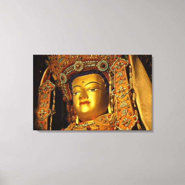 The gilded Jowo Buddha Statue, Jokhang Temple, Canvas Print (Front)