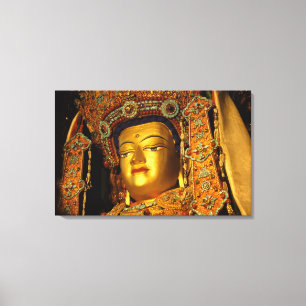 The gilded Jowo Buddha Statue, Jokhang Temple, Canvas Print