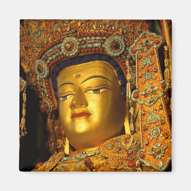 The gilded Jowo Buddha Statue, Jokhang Temple, Magnet (Front)