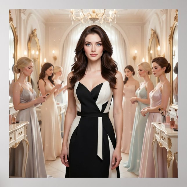 The Gilded Mirror Reflection of Beauty Poster (Front)