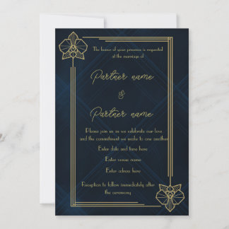 The Gilded Orchid Invitation