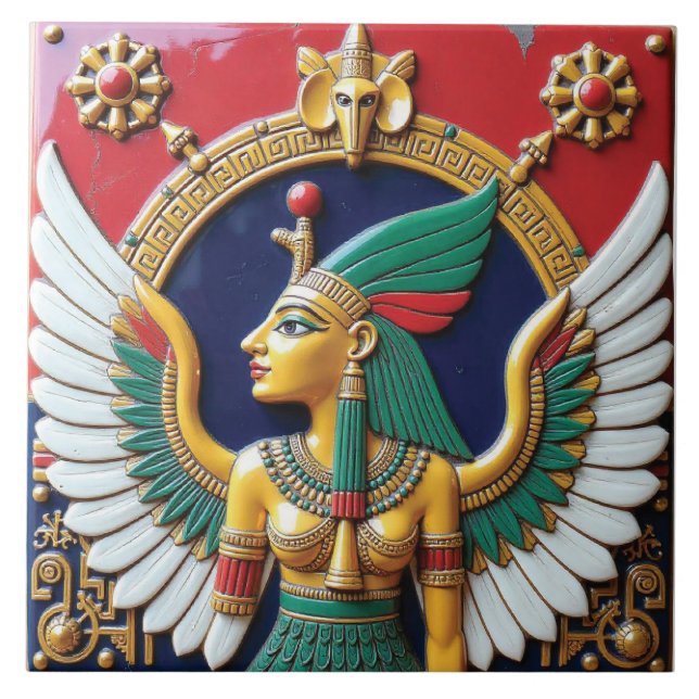 The Gilded Reign of Nephthys Tile (Front)
