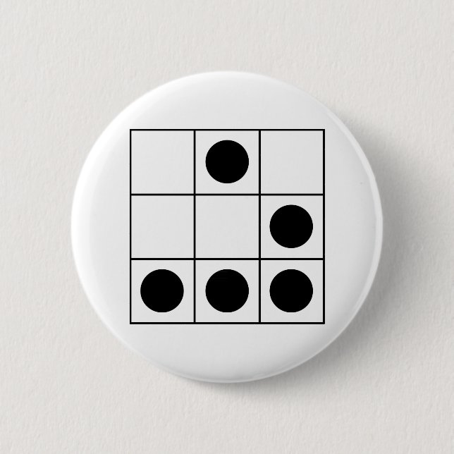 "The Gilder" Hacker Emblem 6 Cm Round Badge (Front)