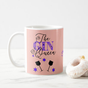 The Gin Queen Pink Stylish Coffee Mug