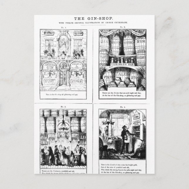 The Gin Shop Postcard (Front)