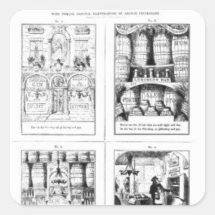 The Gin Shop Square Sticker