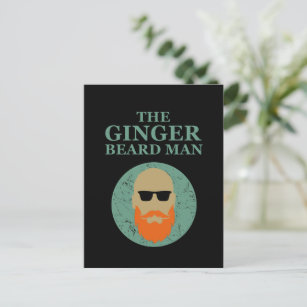 The ginger beard man postcard