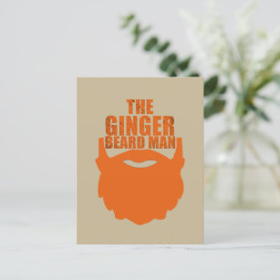 The ginger beard man postcard