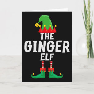 The Ginger Elf Matching Family Christmas Card