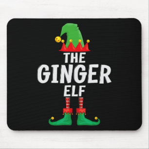 The Ginger Elf Matching Family Christmas Mouse Mat