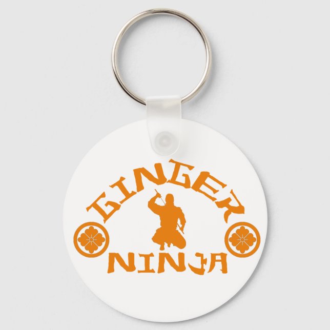 The Ginger Ninja Key Ring (Front)