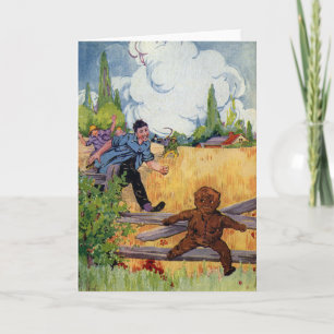 The Gingerbread Boy Escapes Holiday Card