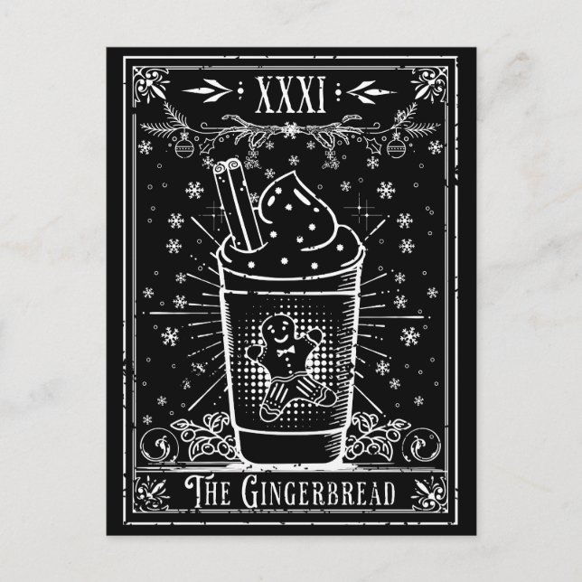 The Gingerbread Latte Tarot Card (Front)